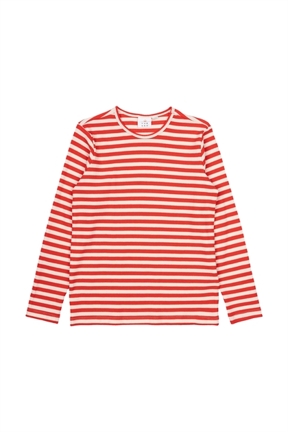 The New Bluse Lena Moore - Poppy Red Striped 